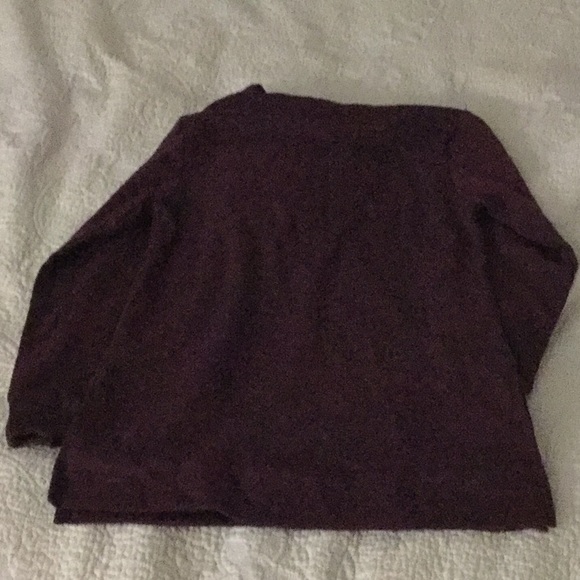 Burgundy lace up hoodie - Picture 2 of 2